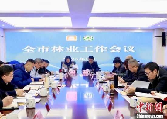 图为2025年南昌市林业工作会议现场。　卢梦梦 摄